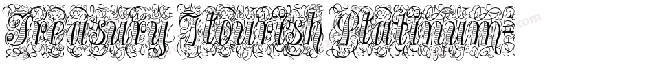 Treasury Flourish Platinum字体转换
